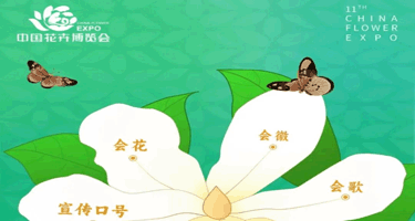第十一届中国花卉博览会 会徽、吉祥物、会花、会歌、宣