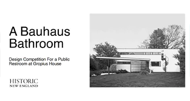 "包豪斯风格厕所"格罗皮乌斯故居公共卫生间设计竞赛